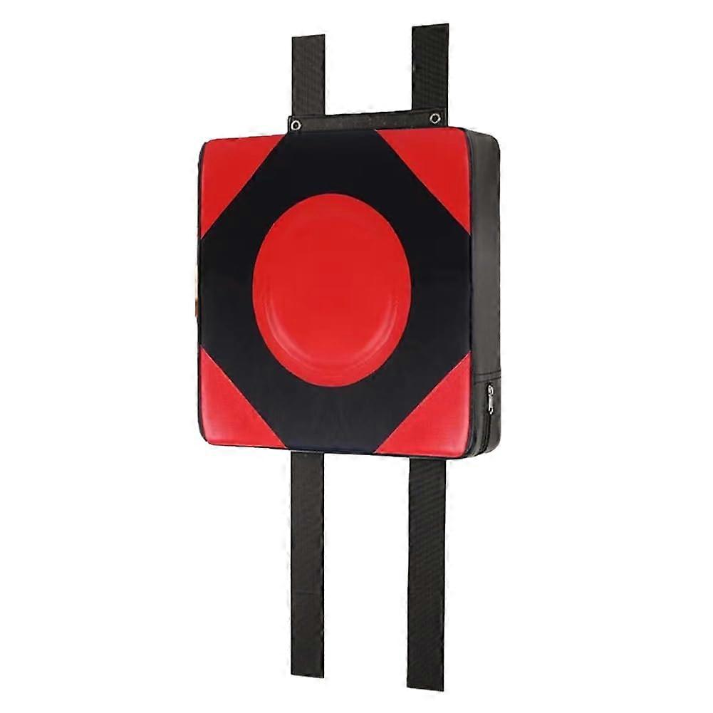 Adjustable Wall Mounted Boxing Pad with Durable Impact Surface for Home Training Gym Red