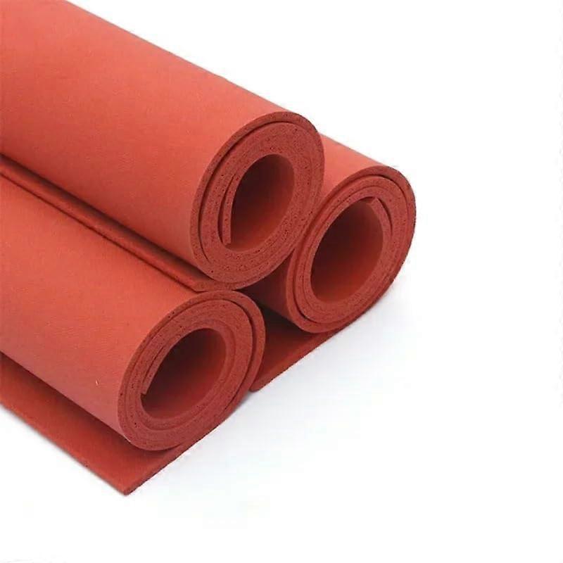 Silicone Foam Mat 500x500x6mm  Temperature Resistant Red Pad for Laminating and Electronics