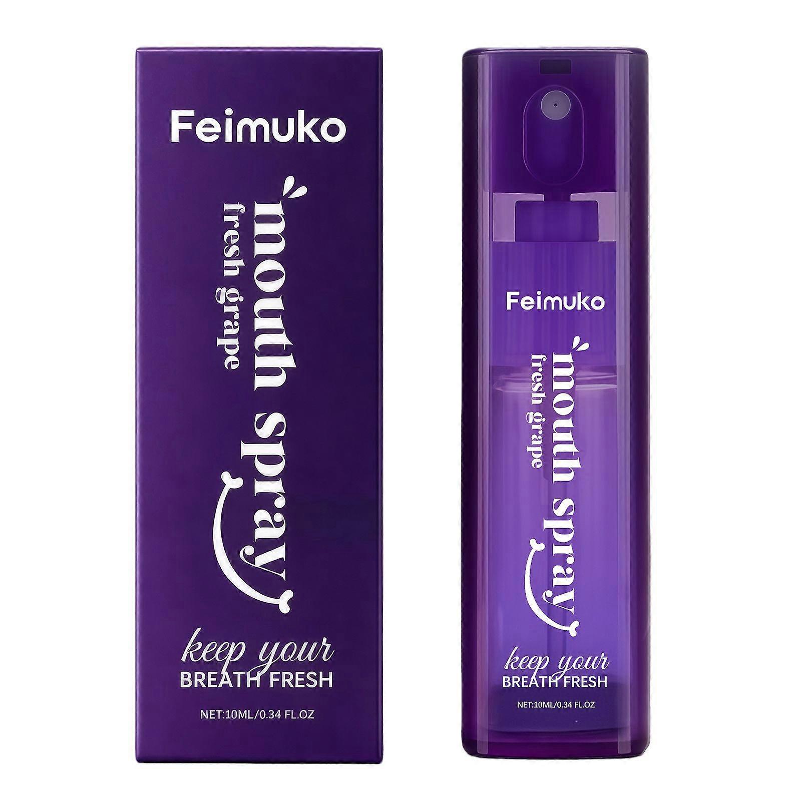 Grape-Flavored Refreshing Oral Spray Is Carefully Formulated With Grape Extract And Menthol