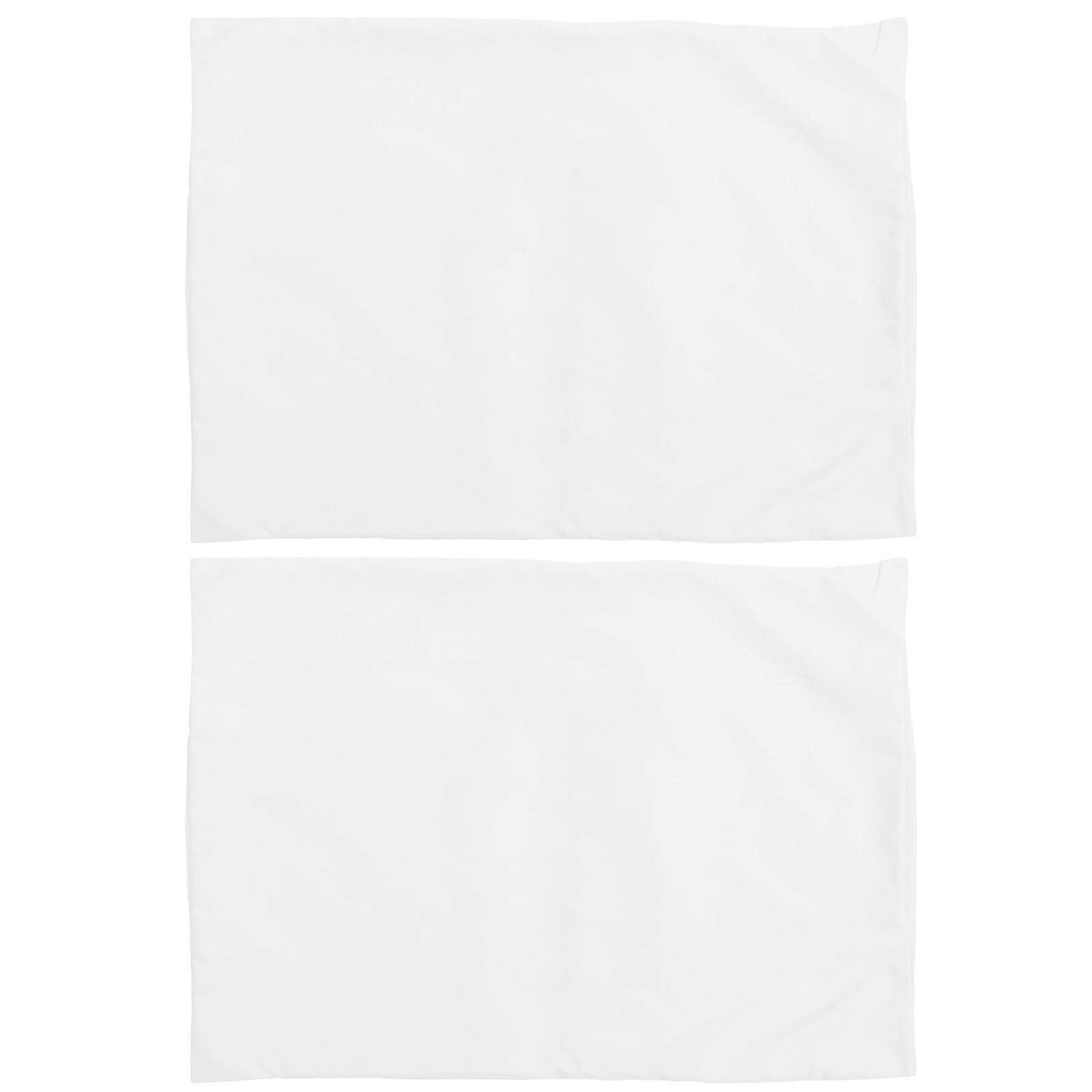 Envelope Closure Toddler Pillowcase White Polyester for 2Pcs Covers