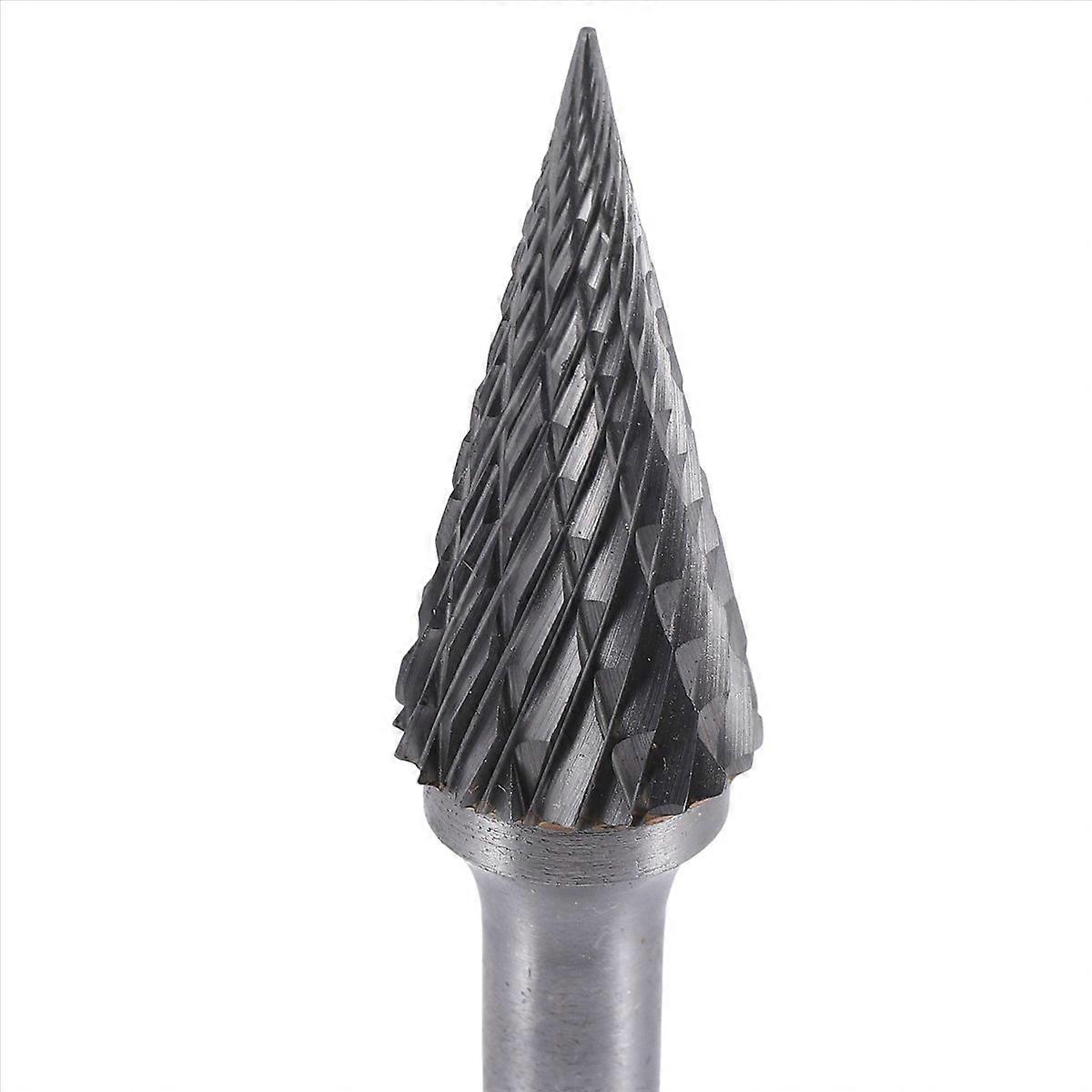 Tungsten Carbide Burr Pointed Cone Shape Double Cut Rotary Burrs File