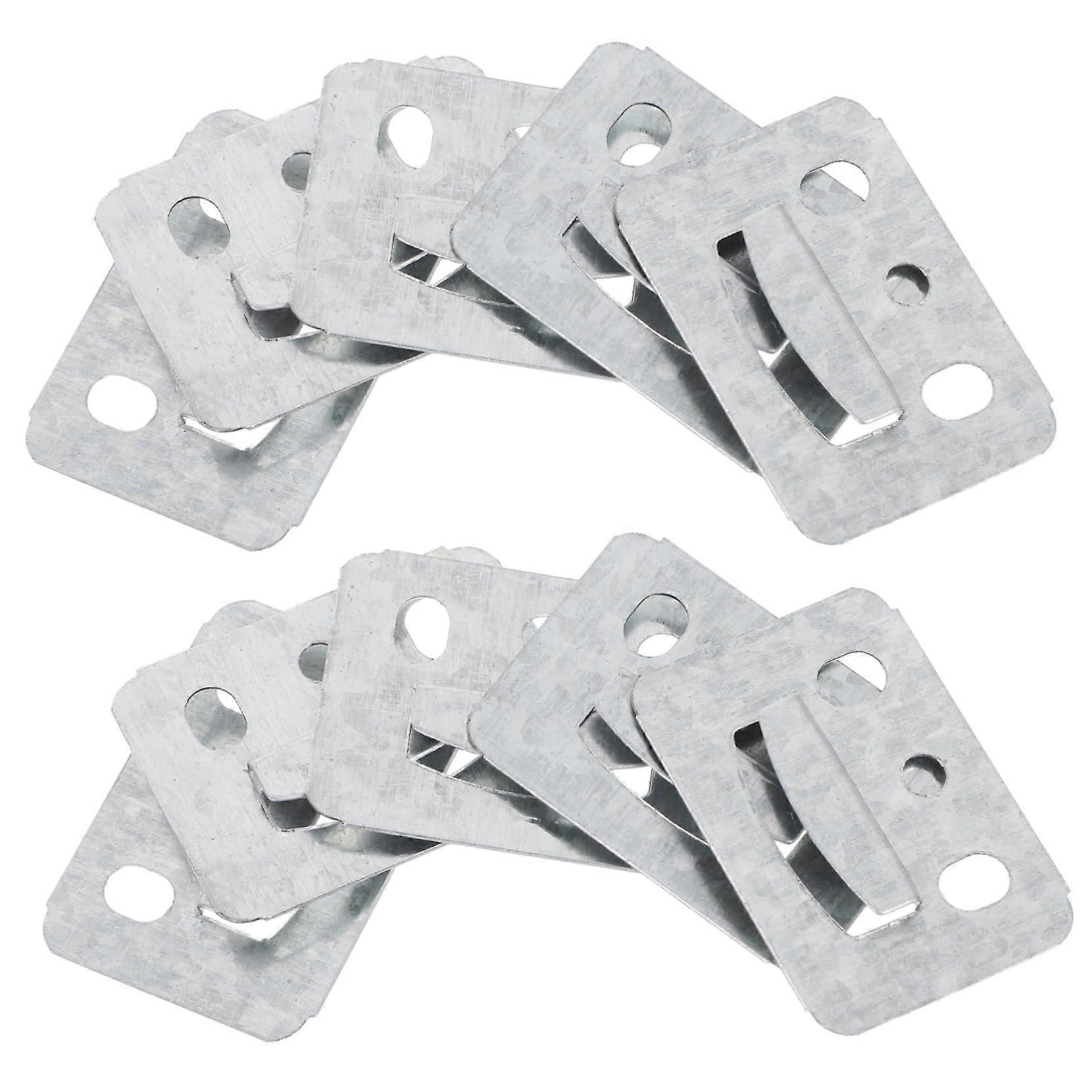100pcs Wall Mounting Brackets Heavy Duty Panel Clips Secure Flush Mount for DIY Projects