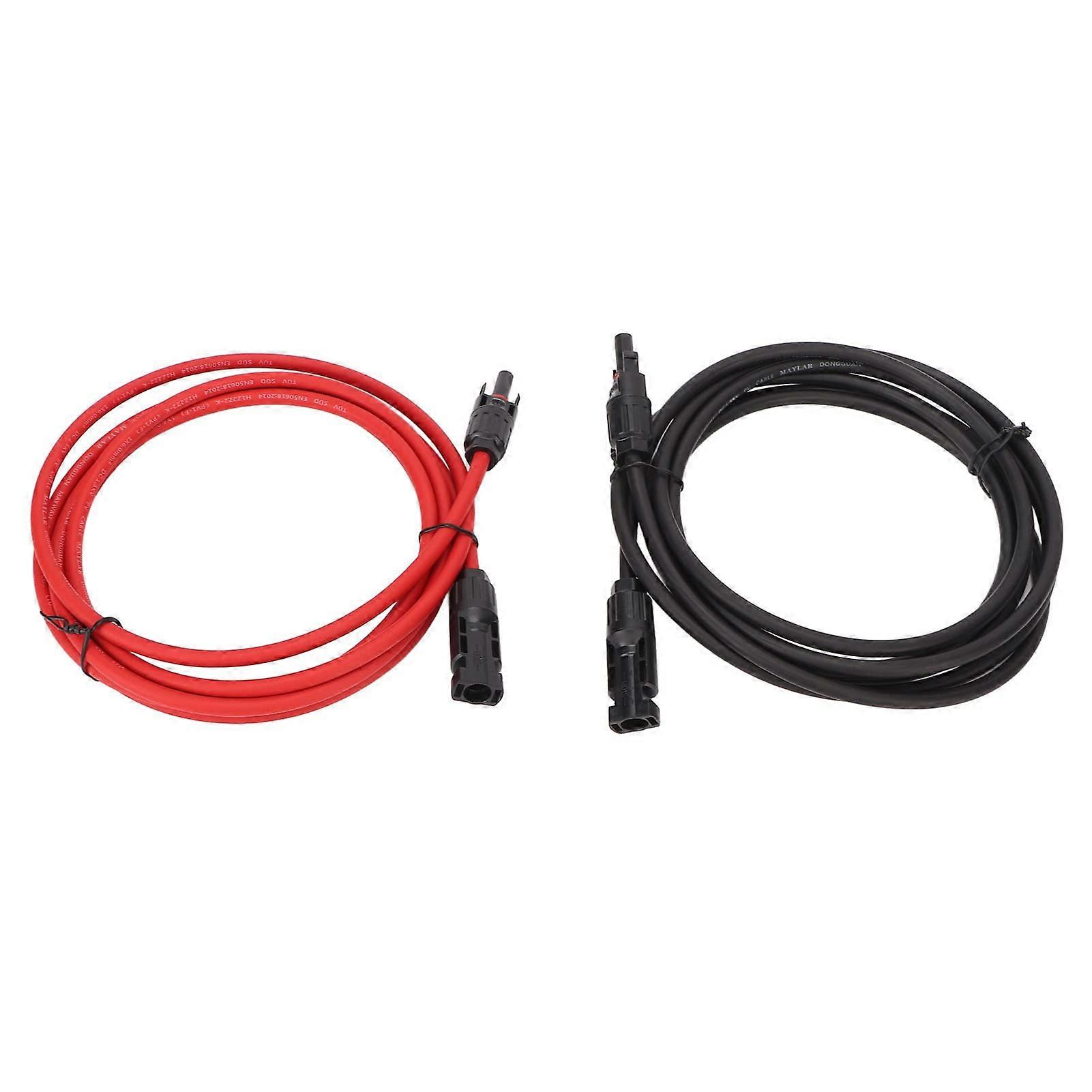 Solar Extension Cable 6mm² 4m Pair  Current Capacity for RV Easy Solar Panel Installation