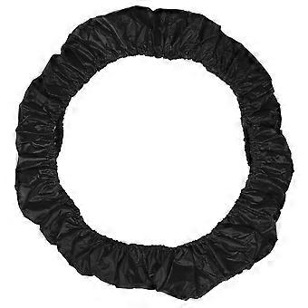 1 stk. 40-tommers trampoline-svampdeksel, sikkerhetsrund trampolinebeskyttelsesdeksel, reservetilbehør, svart (diameter 101 cm)