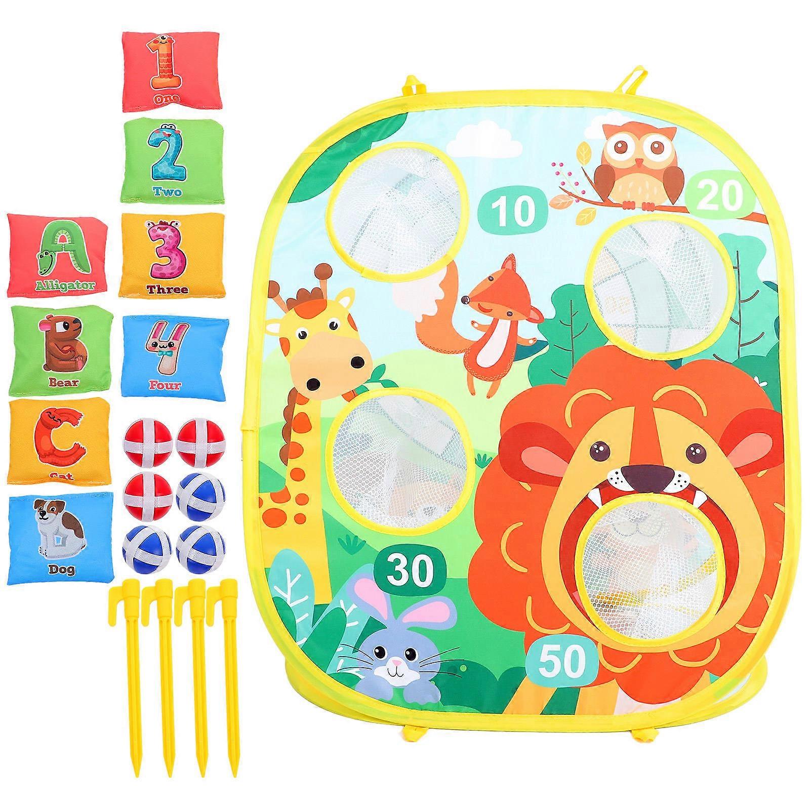 Bean Bag Toss Game Toy for Kids 2Sets Coordination Skill Developing Game