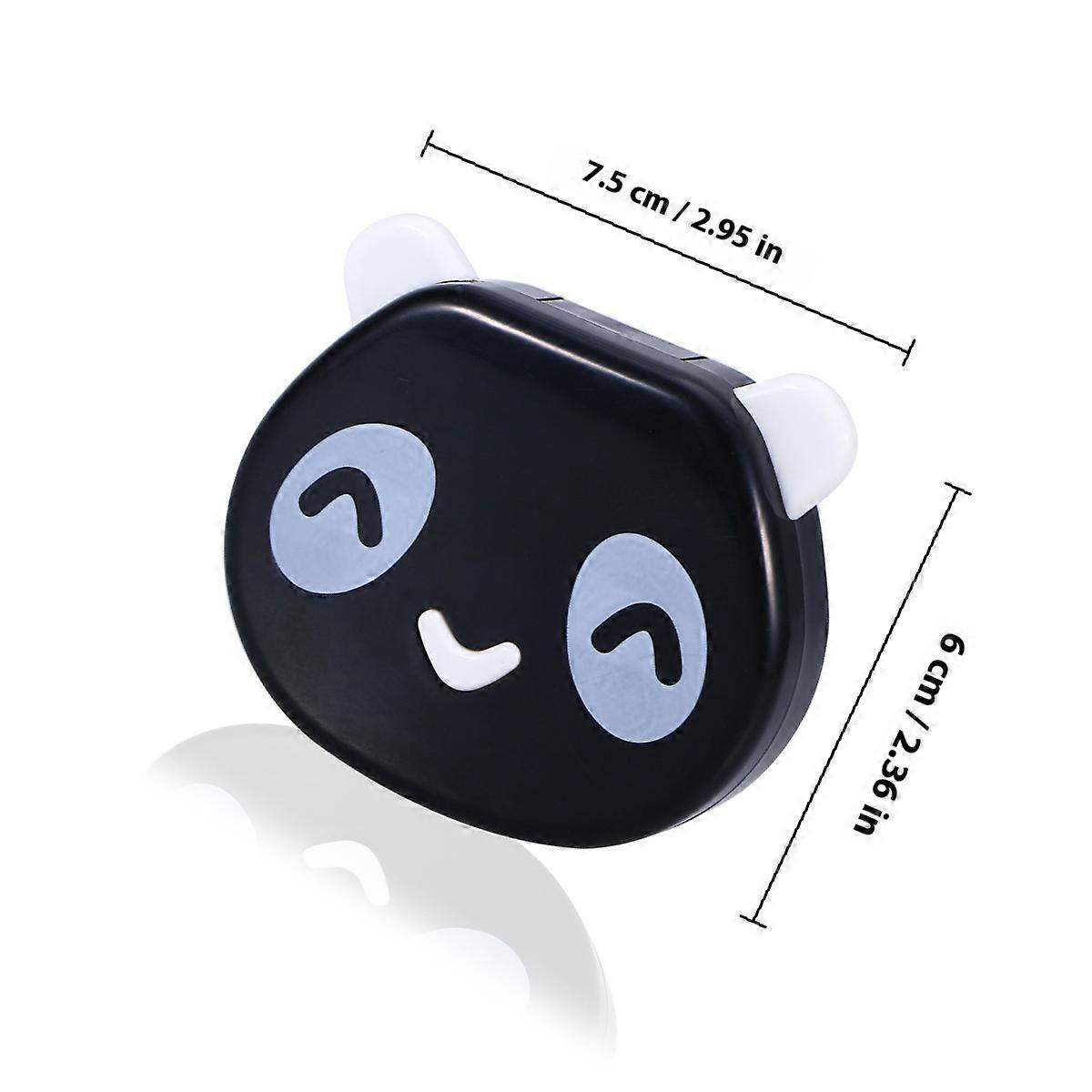 Lens Storage Box Panda Pattern Case for Contact Lens 2Pcs Portable Kit