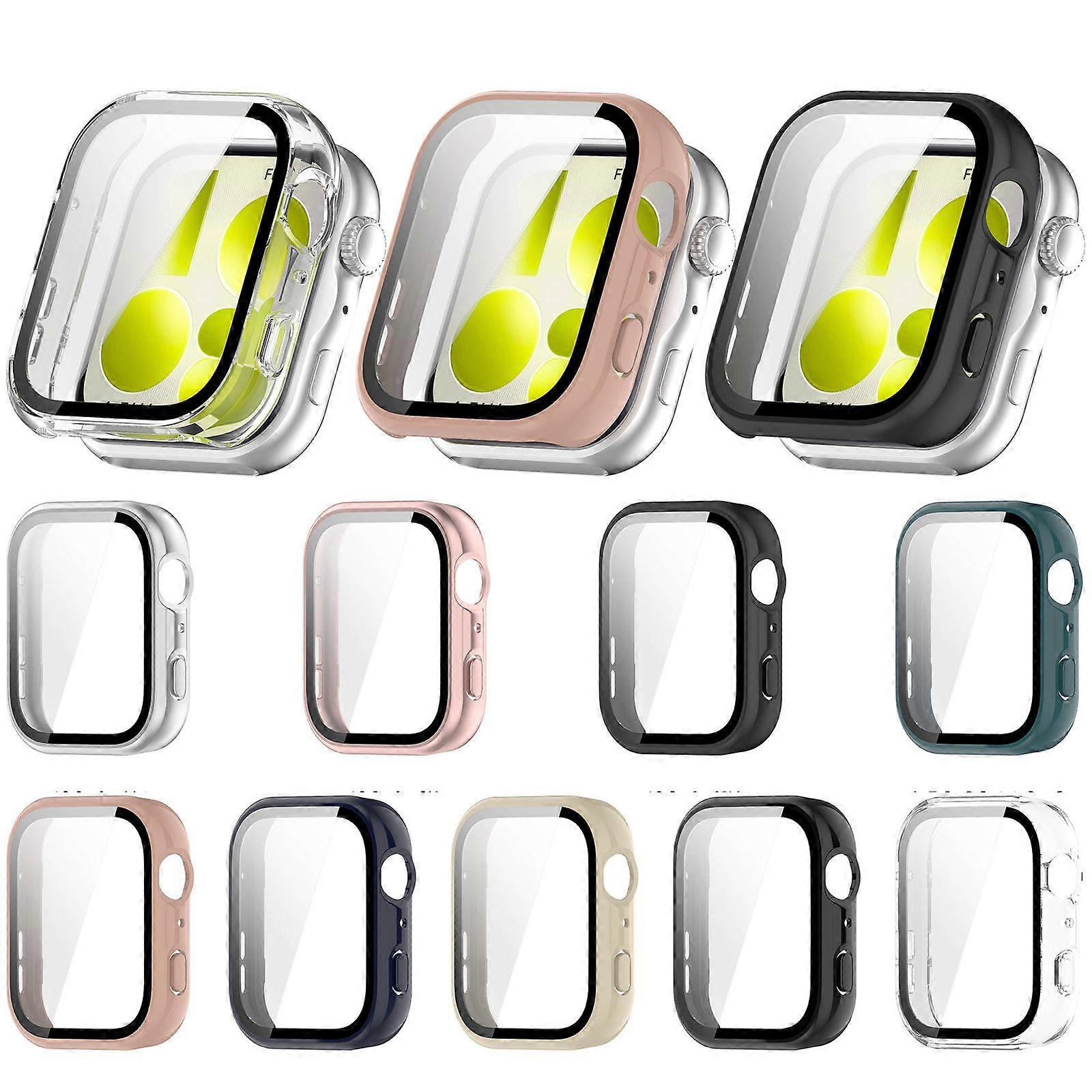 Tempered Film Integrated PC Watch Protective Case