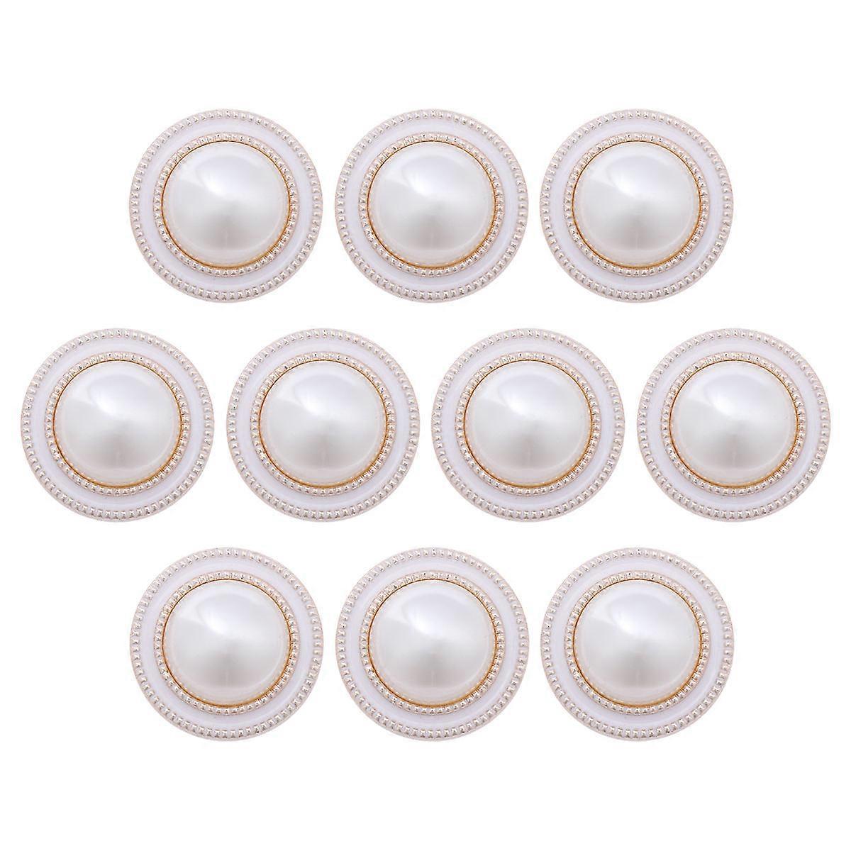 Round Shaped Button Coat Clothes Button for Decoration 10Pcs Pack