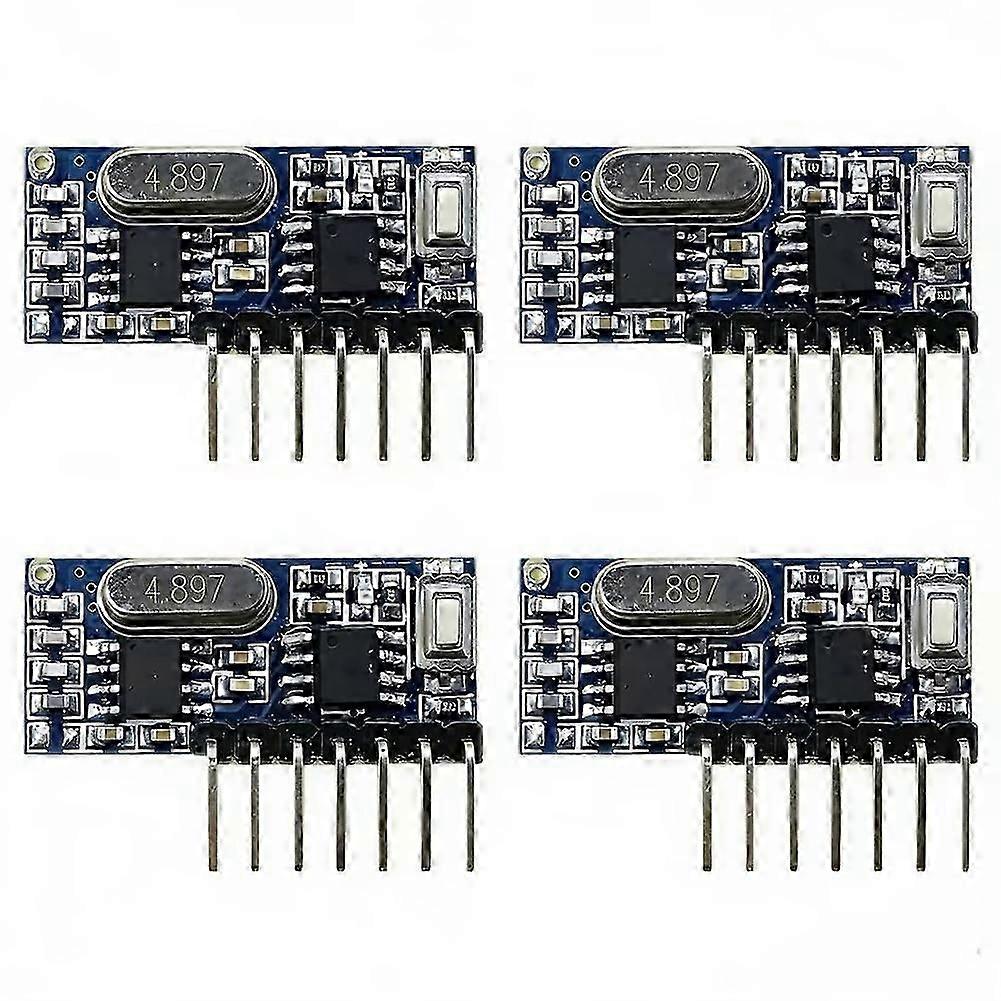 4PCS 433mhz Wireless Decoding Receiving Module 4 Channel Output Decoding Receiver for 433 Mhz Remote Controls