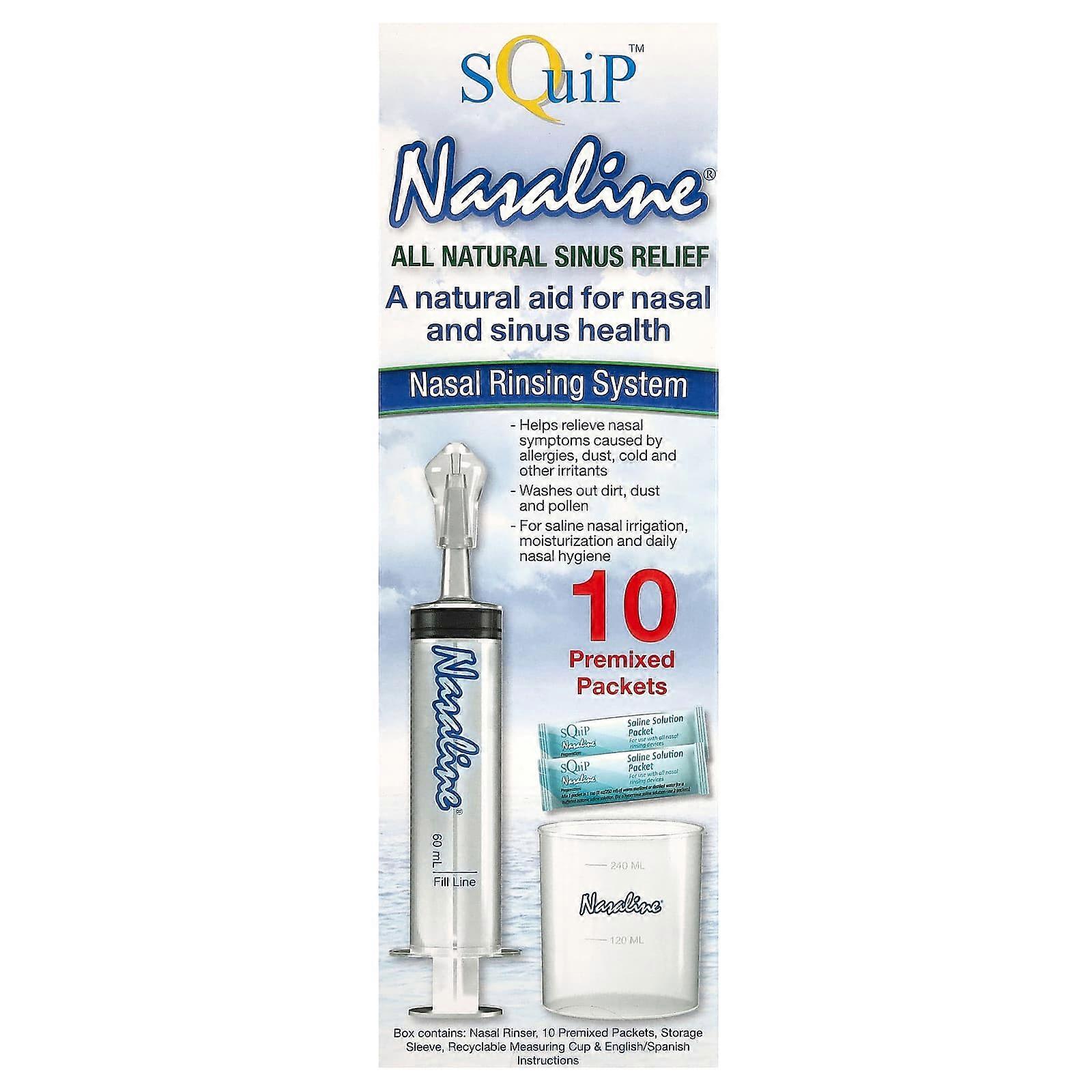 Squip, Nasaline, Nasal Rinsing System, 1 Kit