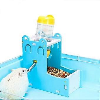 Hamster vandflaske stativ, små dyr vand dispenser drikker med flaske mad til dværg hamster mus rotte pindsvin