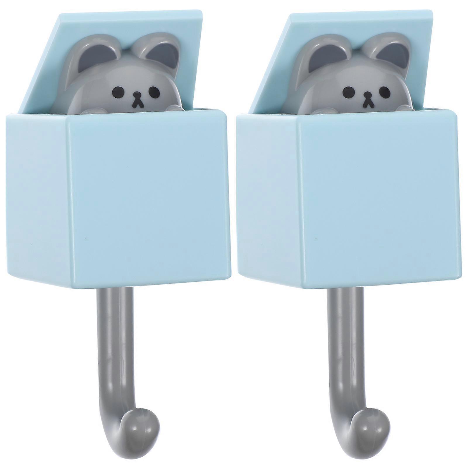 Bathroom Wall Hooks Wall Hooks for Hanging 2Pcs Adhesive