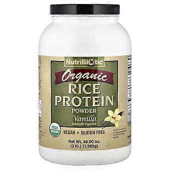 NutriBiotic, Organic Rice Protein Powder, Vanilla, 3 lb (1.36 kg)