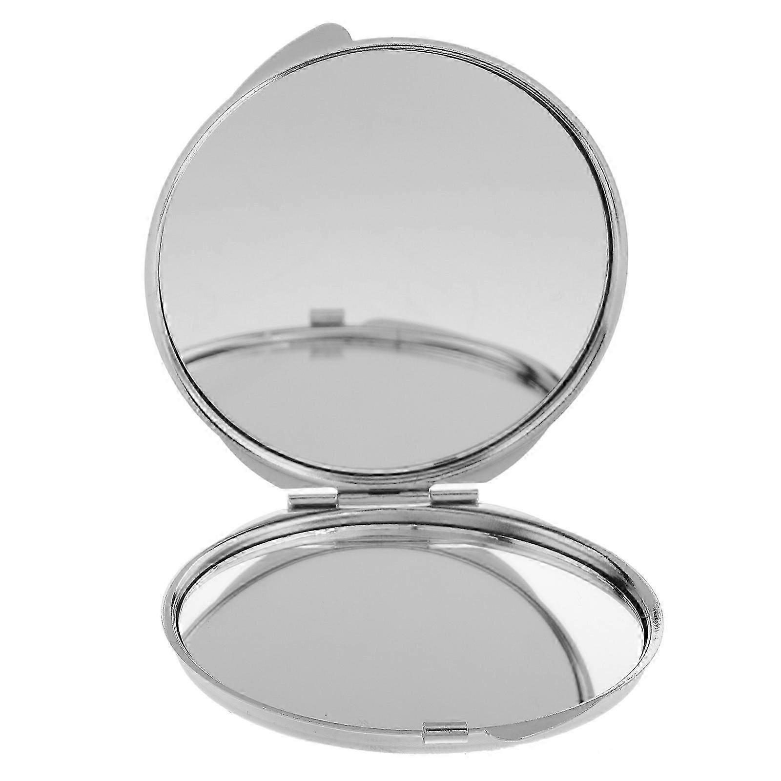 Handheld Mirror Vintage Pattern for Cosmetic Uses