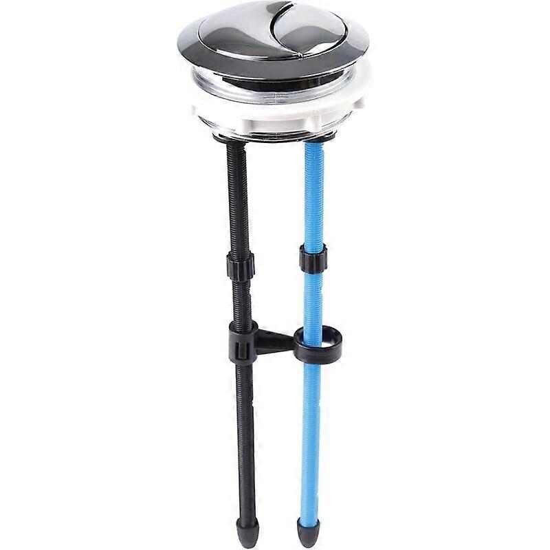 Flush button with 58 mm diameter thread, dual button adjustable toilet tank.