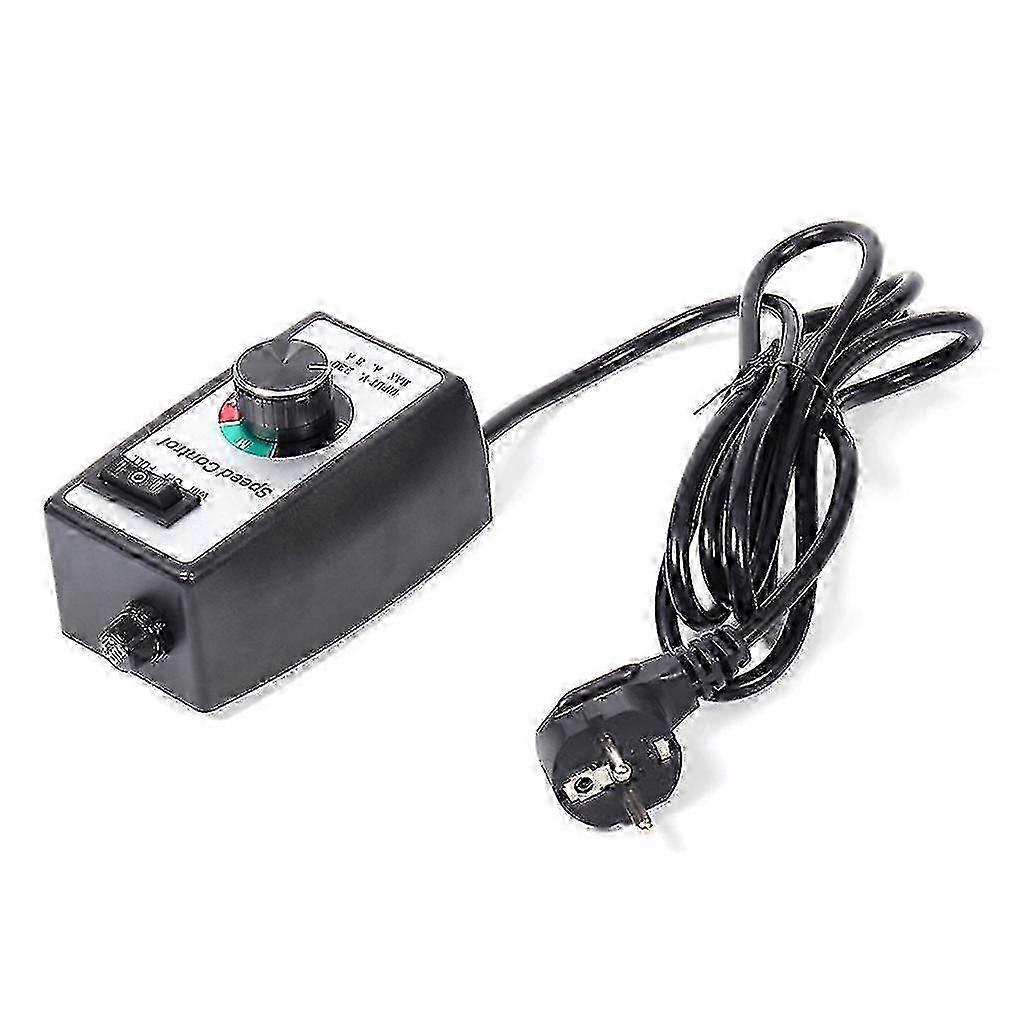 Stepless Motor Speed Controller Fan Dimmer with EU Plug 230V Adjustable