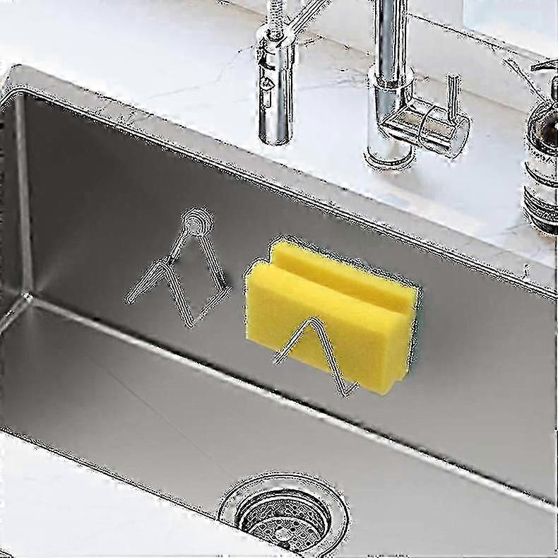 Multifunction Stainless Steel Sponge Holder for Kitchen Sink