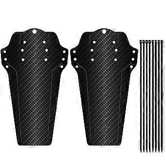 Carbon Fiber Pattern Bicycles Mudguard for Bike Use 2Pcs Durable Front Rear Mud Guards