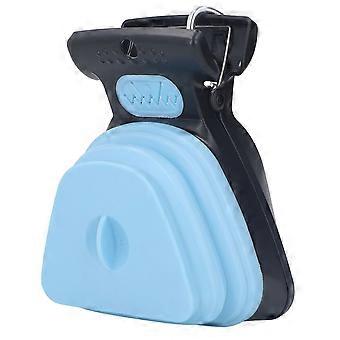 Dog Pooper Scooper Draagbare Poop Scooper Handheld Grootte Pup Poep Scoop Met Vuilniszak Blauw