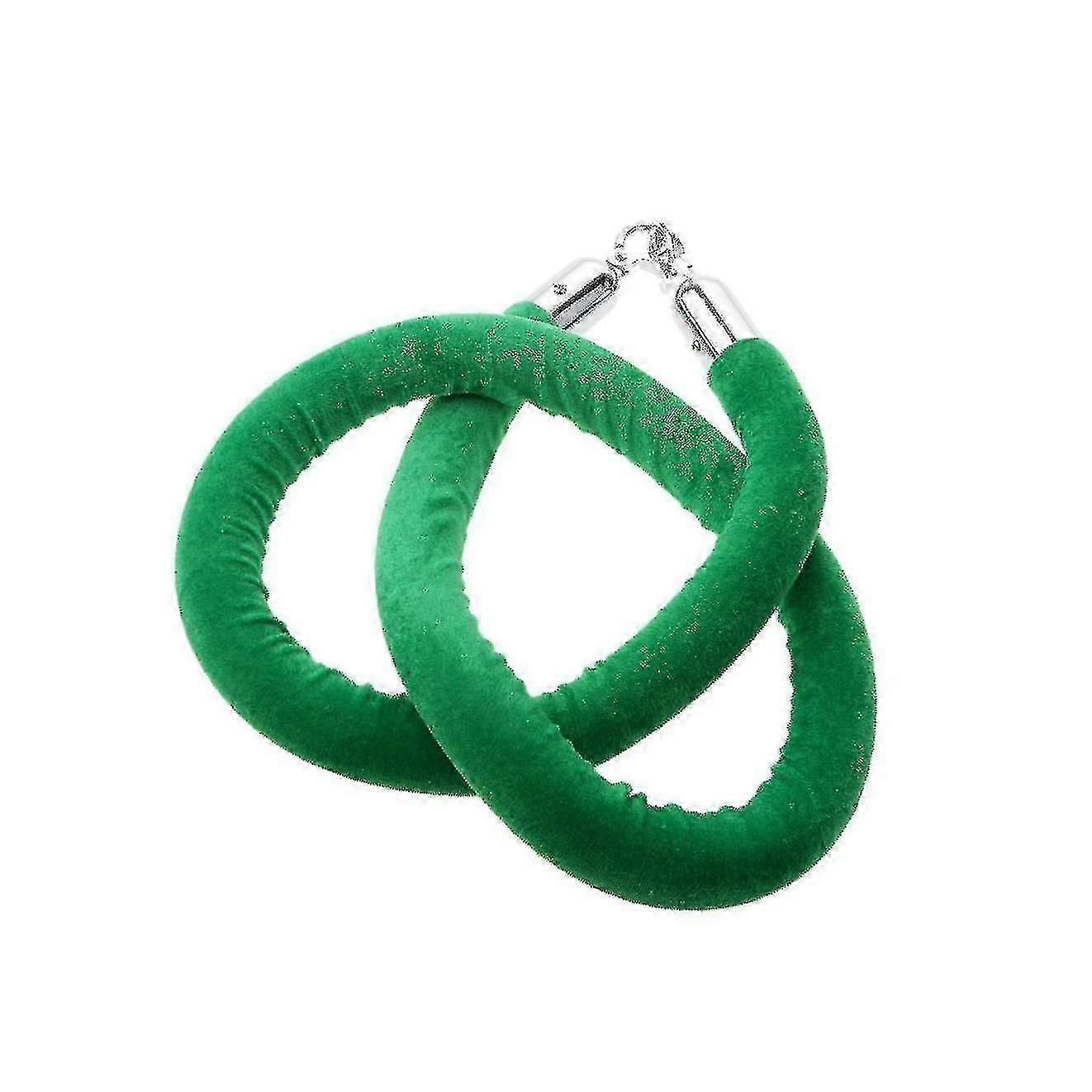 1.5m Velvet Rope Crowd Control Stanchion Post Queue Line Barrier Red