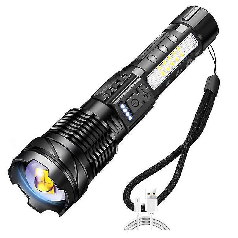 Rechargeable White Laser Flashlight with COB Work Light