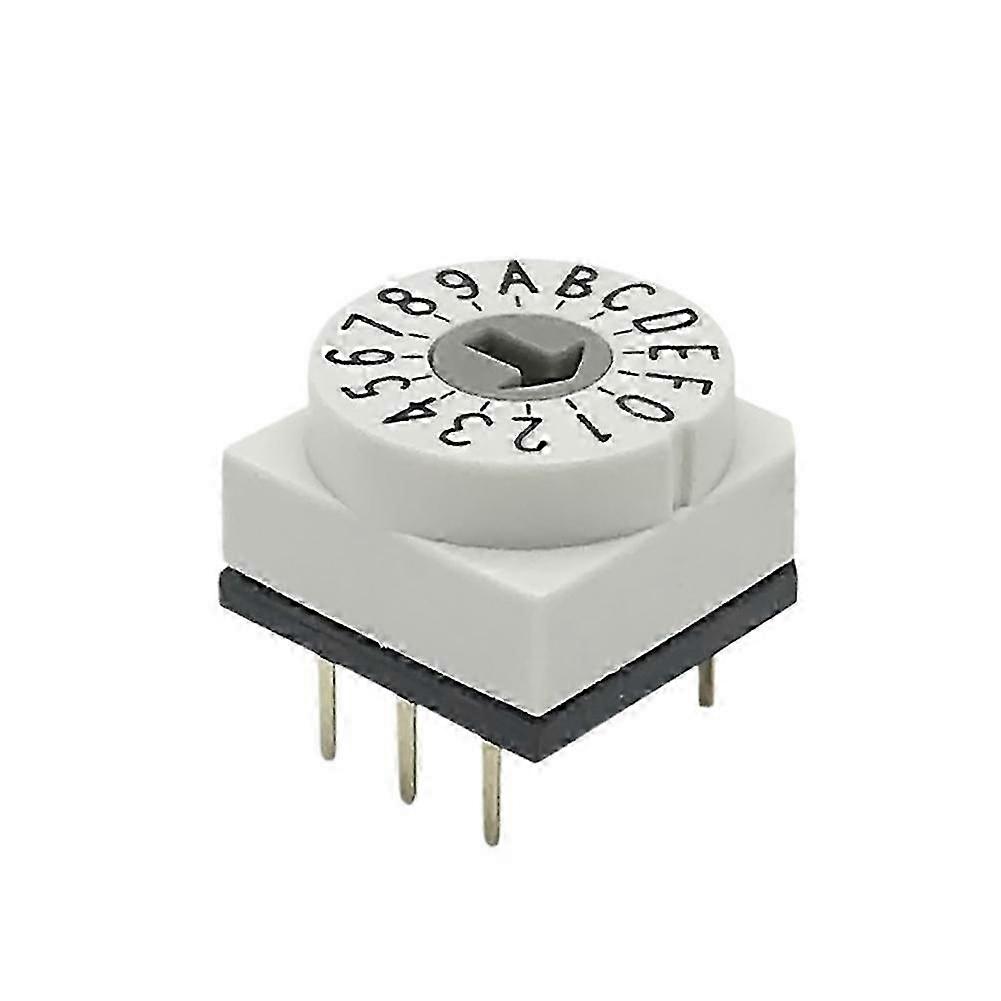 10PCS PT65103 0-F/16-Bit Rotary Coding DIP Switch 3:3 Positive