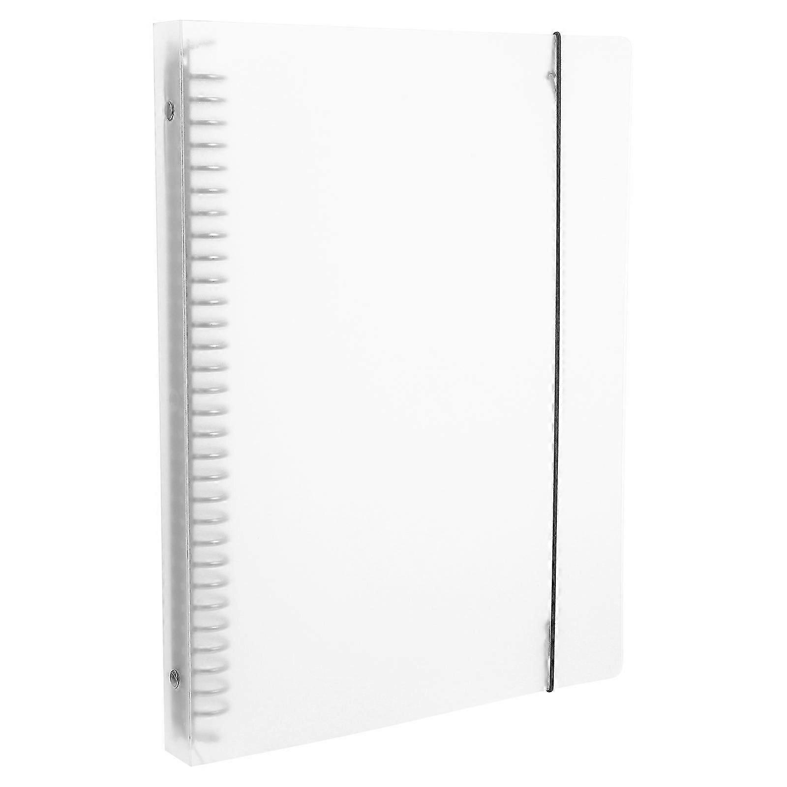 Notebook Cover Binder Shell for Storage 4Pcs Transparent PP