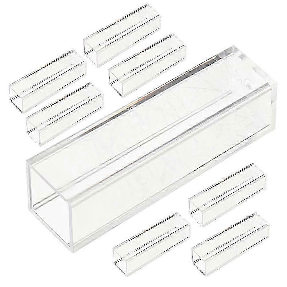 8pcs Plastic Professional Transparent Mini Cuvettes for Experiment