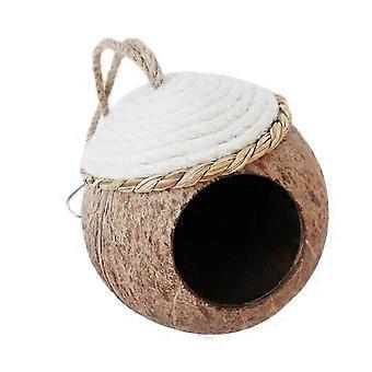 Coconut Shell Nest Small Pet House for Birds and Small Animals 2Pcs