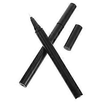 Black Empty Eyeliner Container for Storage Use 3Pcs with Liquid Brush Tips