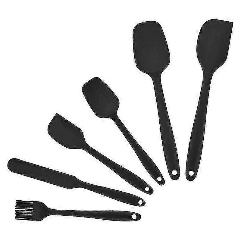 6 stycken silikon spatel Set