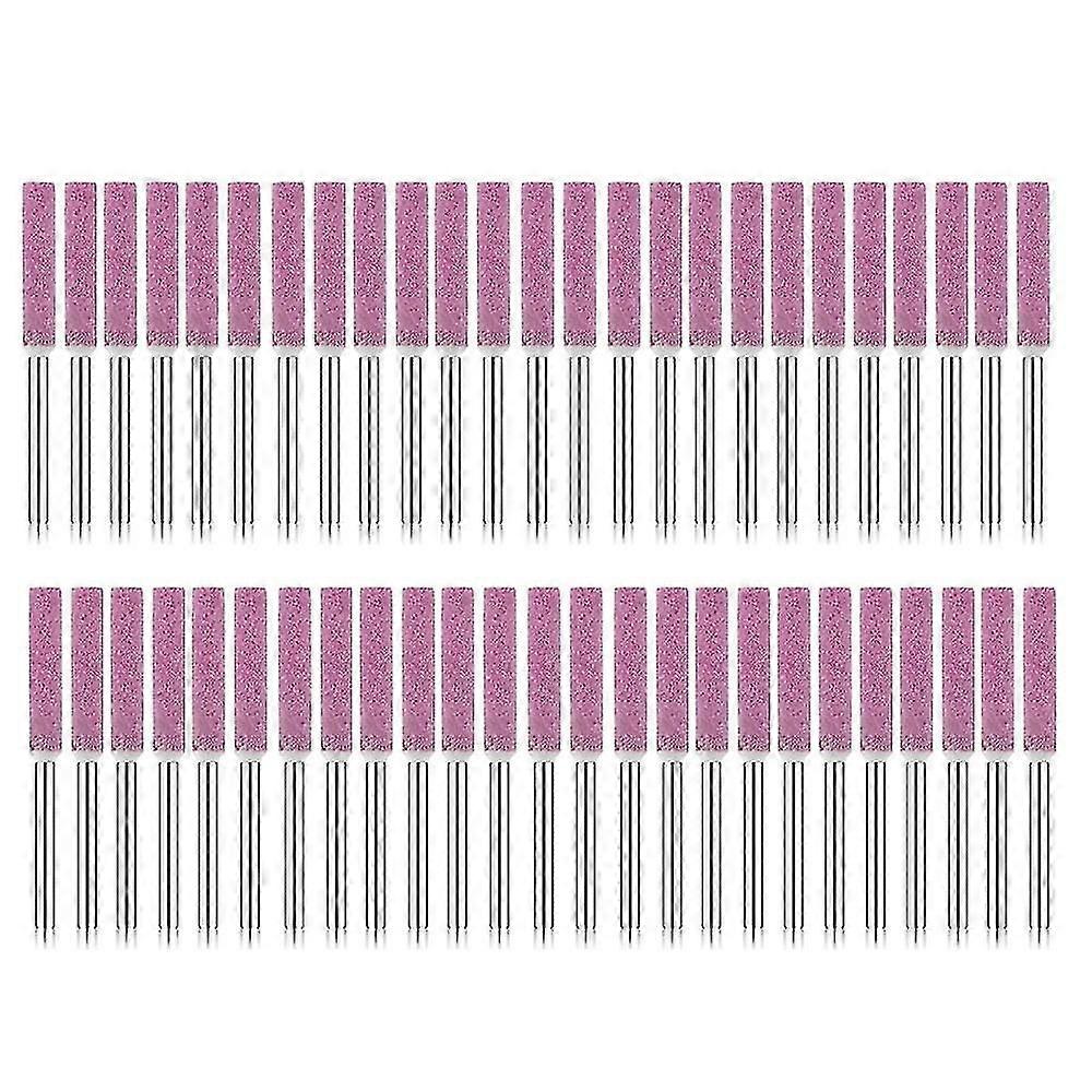 50 Pcs Burr Grinding Stone File Grinding Bits Compatible with Chainsaw Sharpener