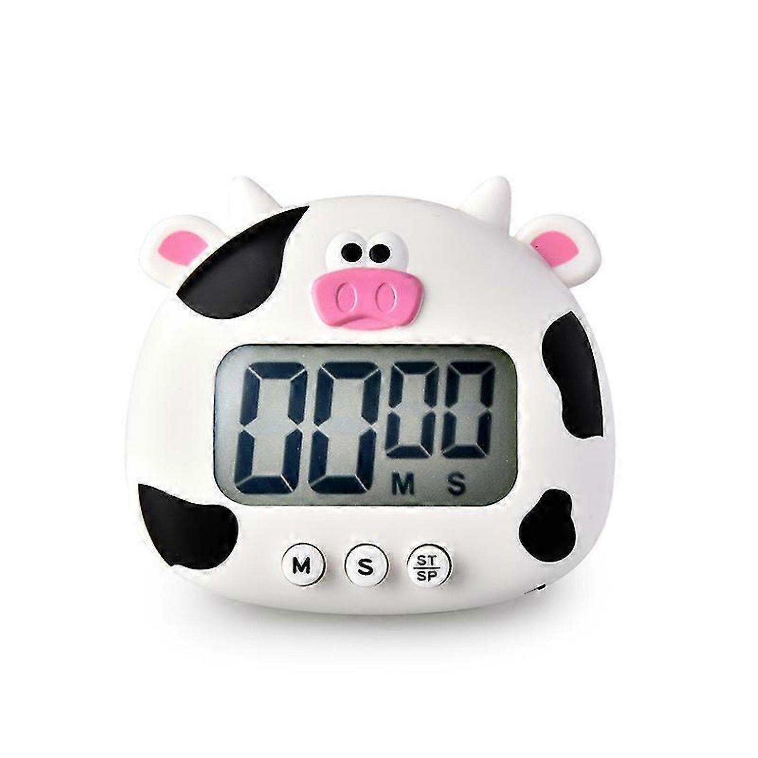 1pcs Cartoon Frog Lcd Digital Display Kitchen Cooking Timer(White)