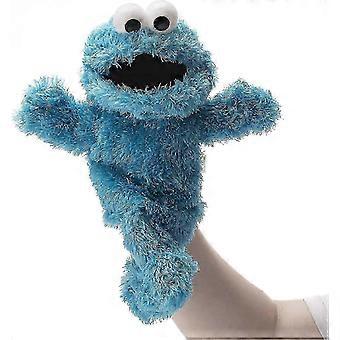 Soft Stuffed Cookie Monster Puppet Blue Sesame Street Character 12 Inch Hand Puppet for Imaginative Play Ages 12+