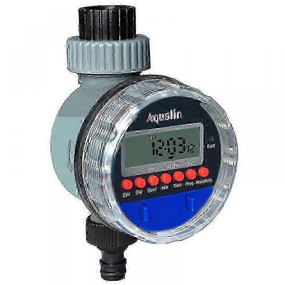 Automatic Garden Watering Controller with Clear Display, Compatible with 3/4" Faucets, Programmable Timer
