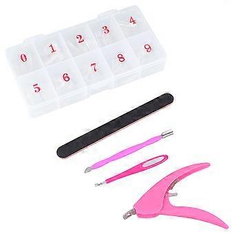 Manicure Kits Transparent Fake Nails for Nail 2Pcs Durable Useful Tools