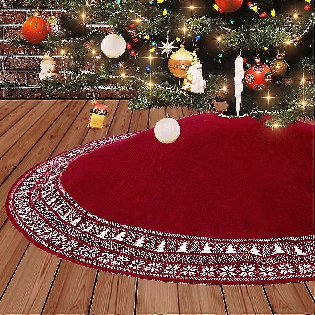 Large Christmas Tree Skirt, 48 Inch