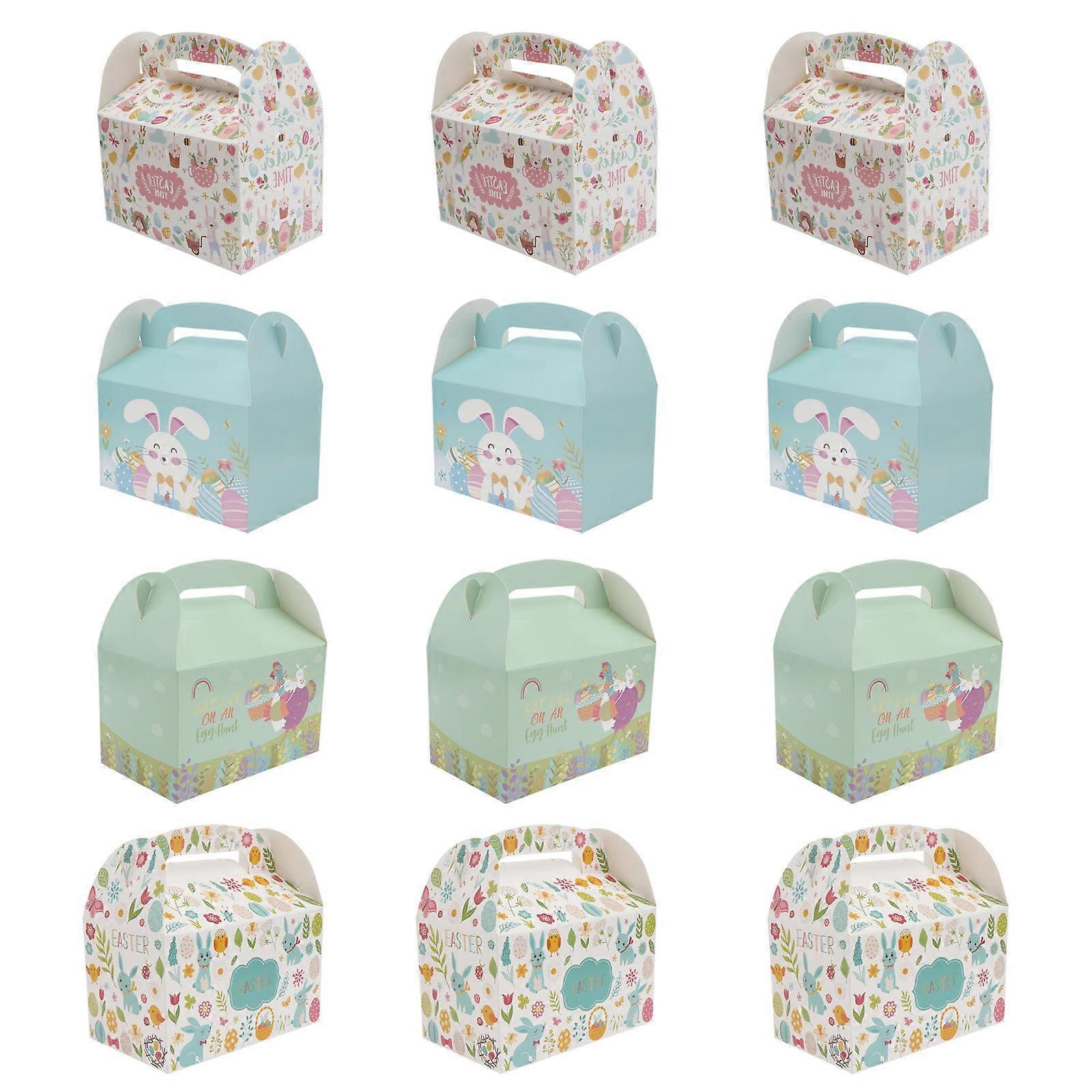 Assorted Color Box Paper Storage Box with 12Pcs Set