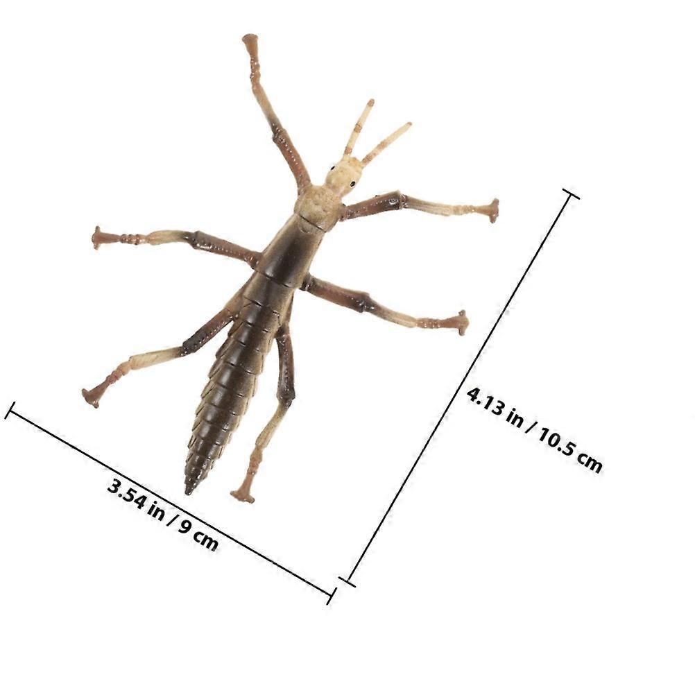 Simulation Stick Insects Model Educational Insect Toy for Recognition 2Pcs