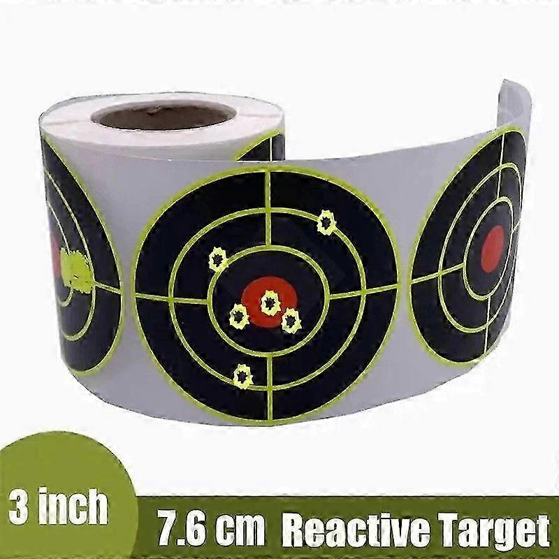 3 Inch Yellow-Activation Splatter Target Stickers