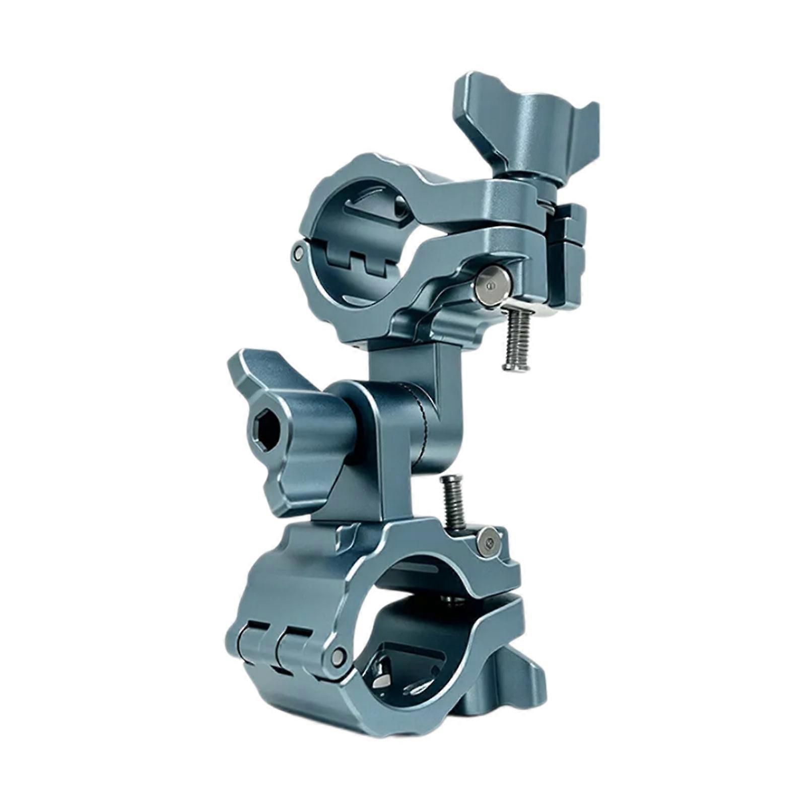 Camera Extension Mount with Hand-Tightened Knobs, Double Hinged Clamps, Adjustable Positioning for Handlebar Filming Multicolor