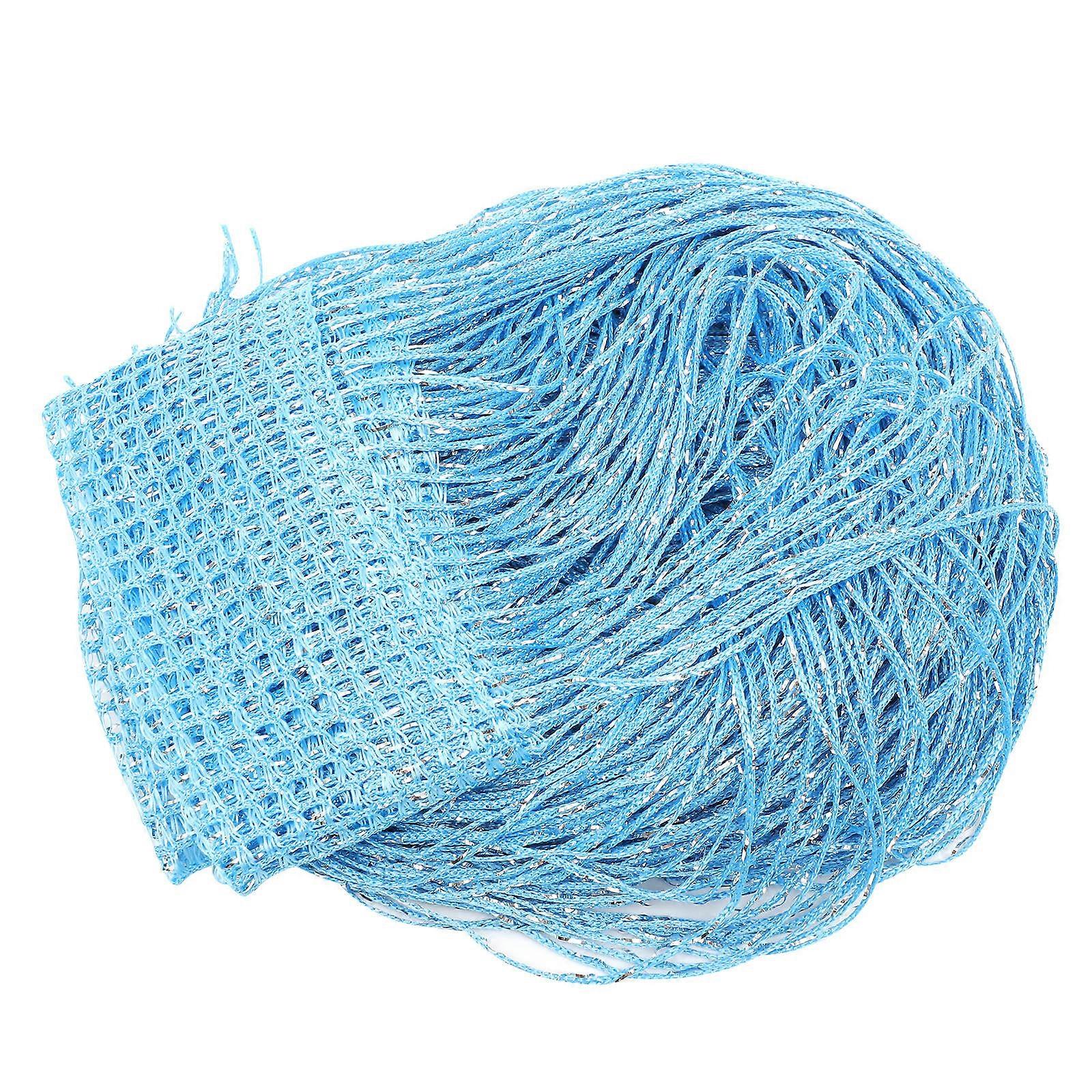 Sky-Blue Door String Curtain for Room Divider 2Pcs Polyester Panels