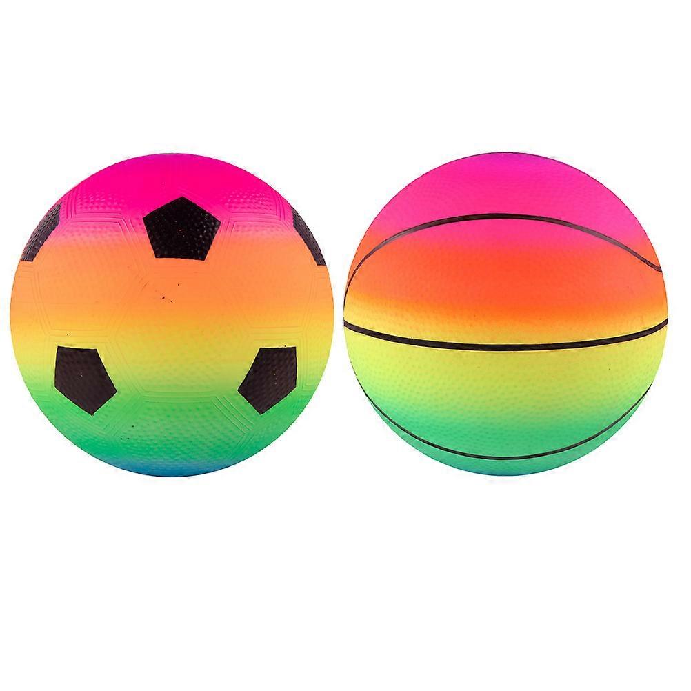 Assorted Color Playground Balls Bouncing Balls for Playing 2Pcs Gift