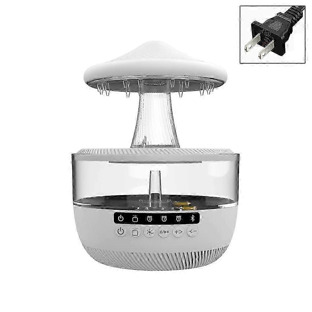 LED Rain Sound Mushroom Humidifier with Diffuser