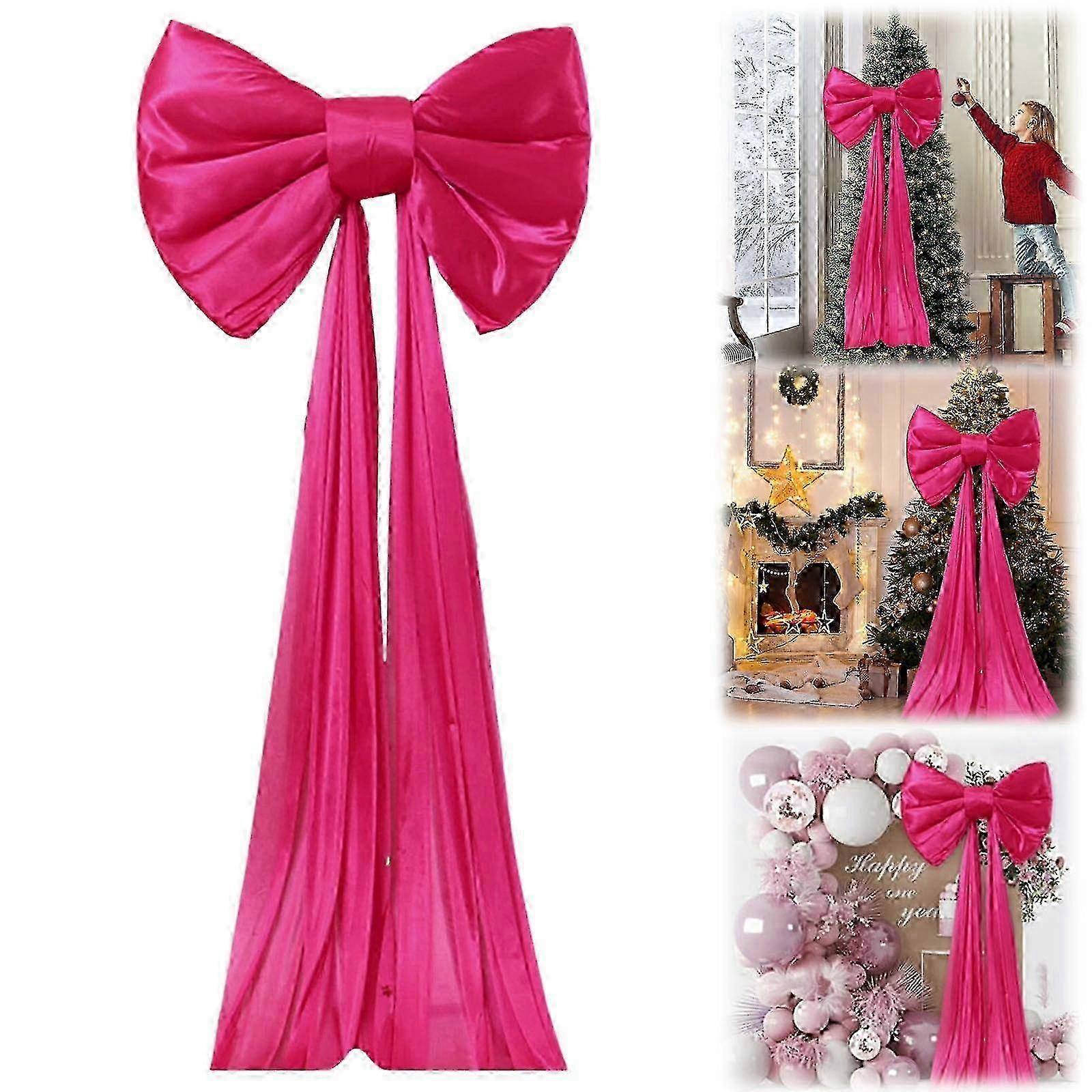 50x38cm Satin Tree Topper Bow