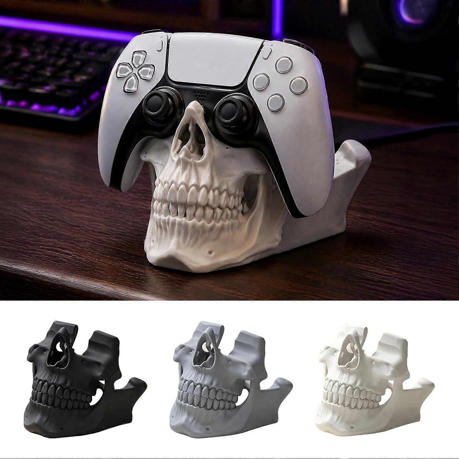 3D Printed Skull Game Controller Holder, Skull Head Stand for Controller