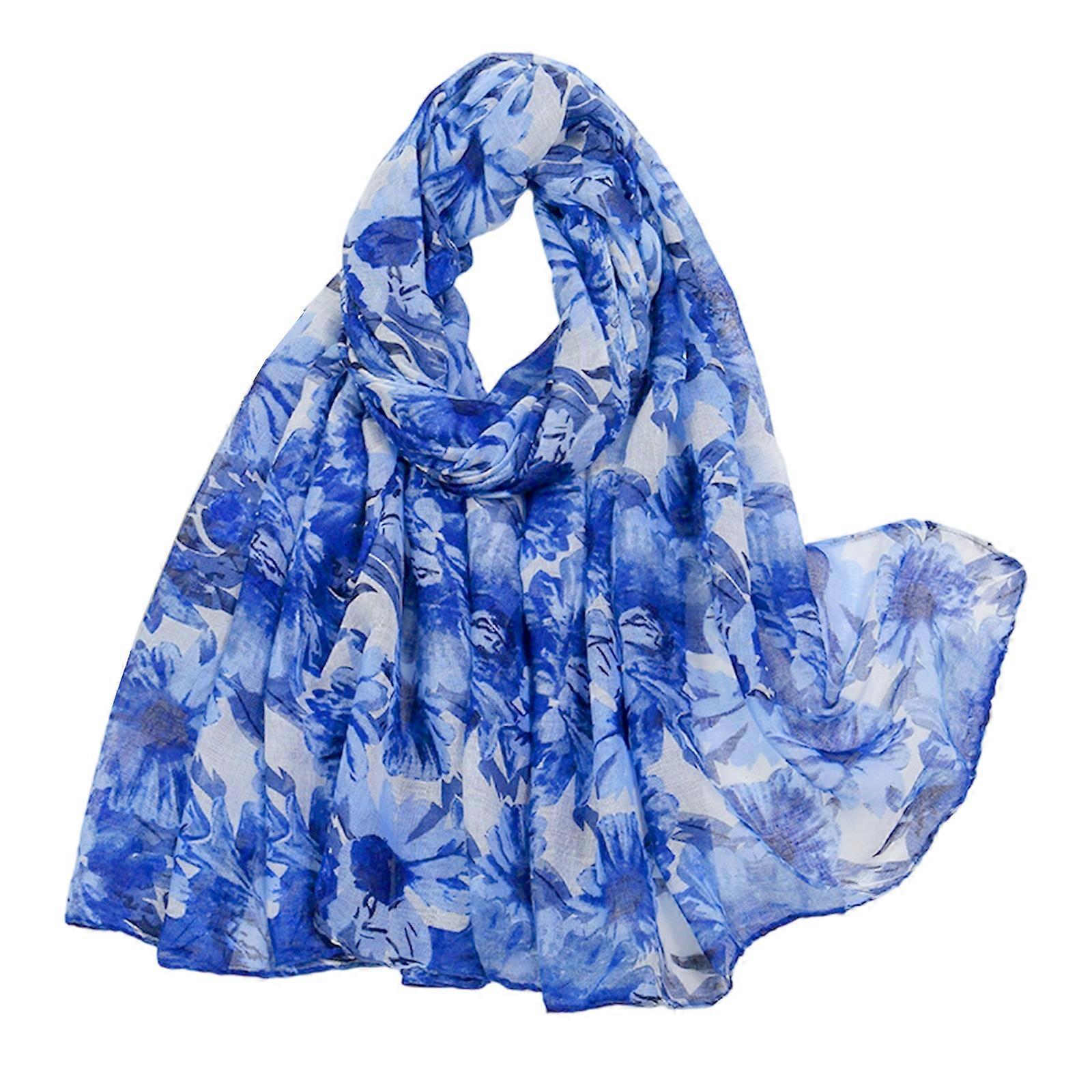 Floral Lightweight Soft Scarf For Spring