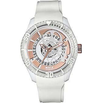 Watx et couleurs squelette Watch for Women Analog Quartz avec Bracelet en silicone RWA1903