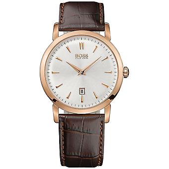 Hugo Boss 1013 kvarts analog man klocka med cowskin armband 1512634