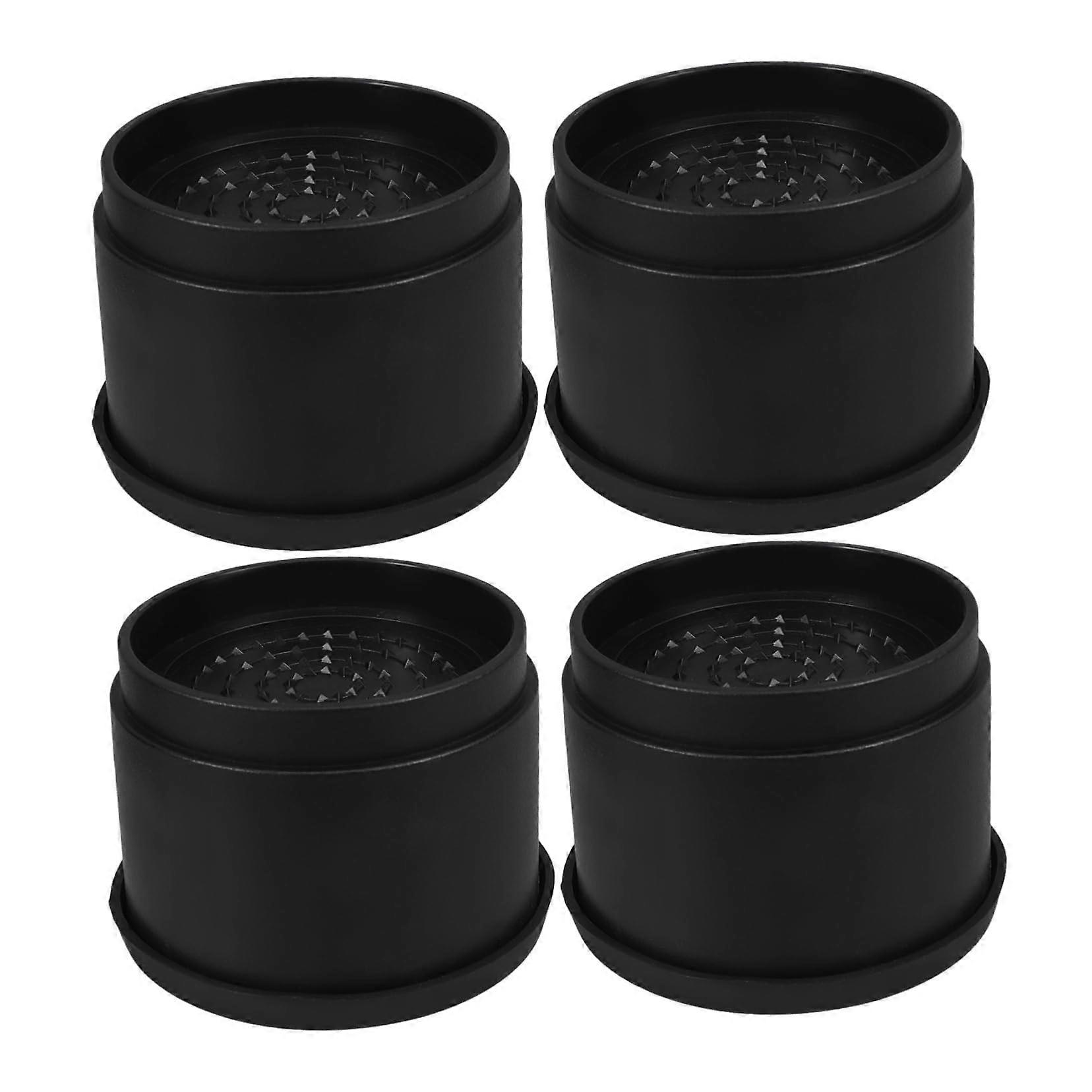4pcs Heavy Duty Stackable Furniture Risers for Adjustable Bed, Sofa and Couch Height Storage